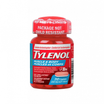 TYLENOL MUSCLE ACHES & BODY PAIN 650MG 110