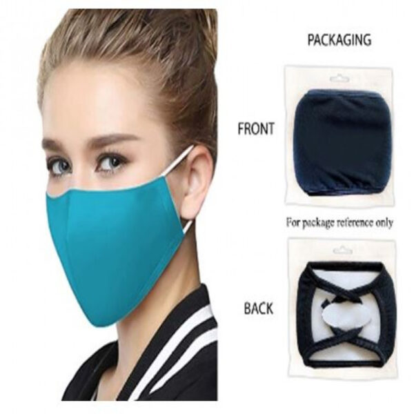 Mask Reusable - Aqua -1/pk