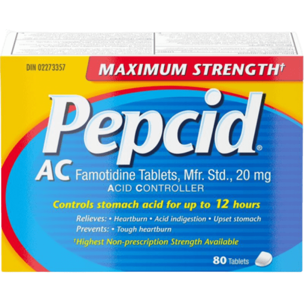 PEPCID AC MAXIMUM STRENGTH TB 20MG 80