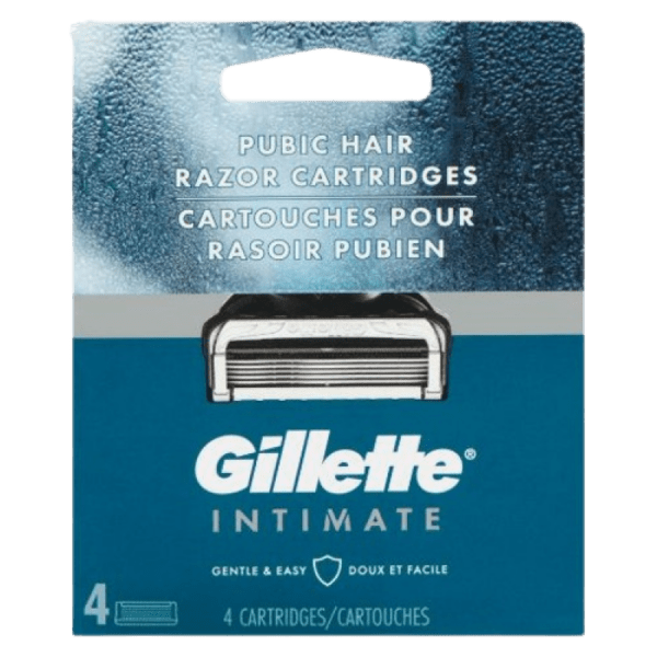 GILLETTE INTIMATE GROIN RAZOR CARTRIDGES 4