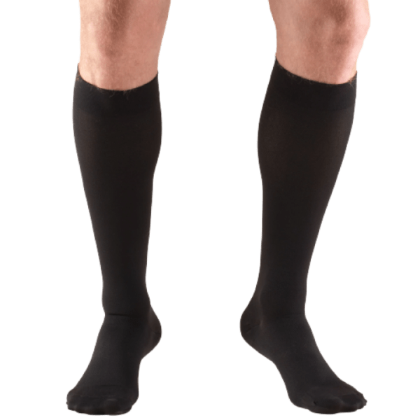 Socks - TRUFORM 8865BL-2L: Knee High Closed Toe 20-30 mmHg (BLACK) X-LARGE