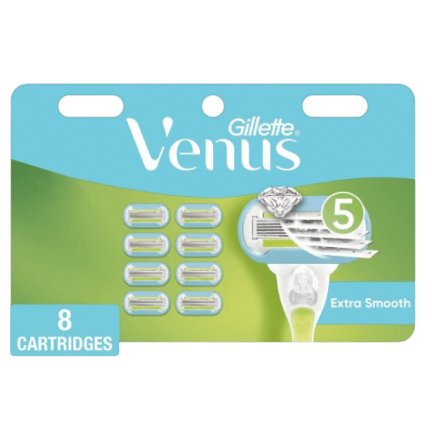 Gillette Venus Extra Smooth Women’s Razor Blade Refills, 8 Cartridges